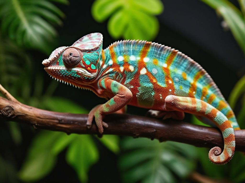 Exotic pet chameleon
